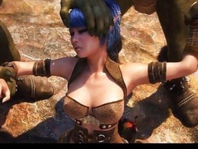 3D Babes Destroyed by Brutal Orcs!